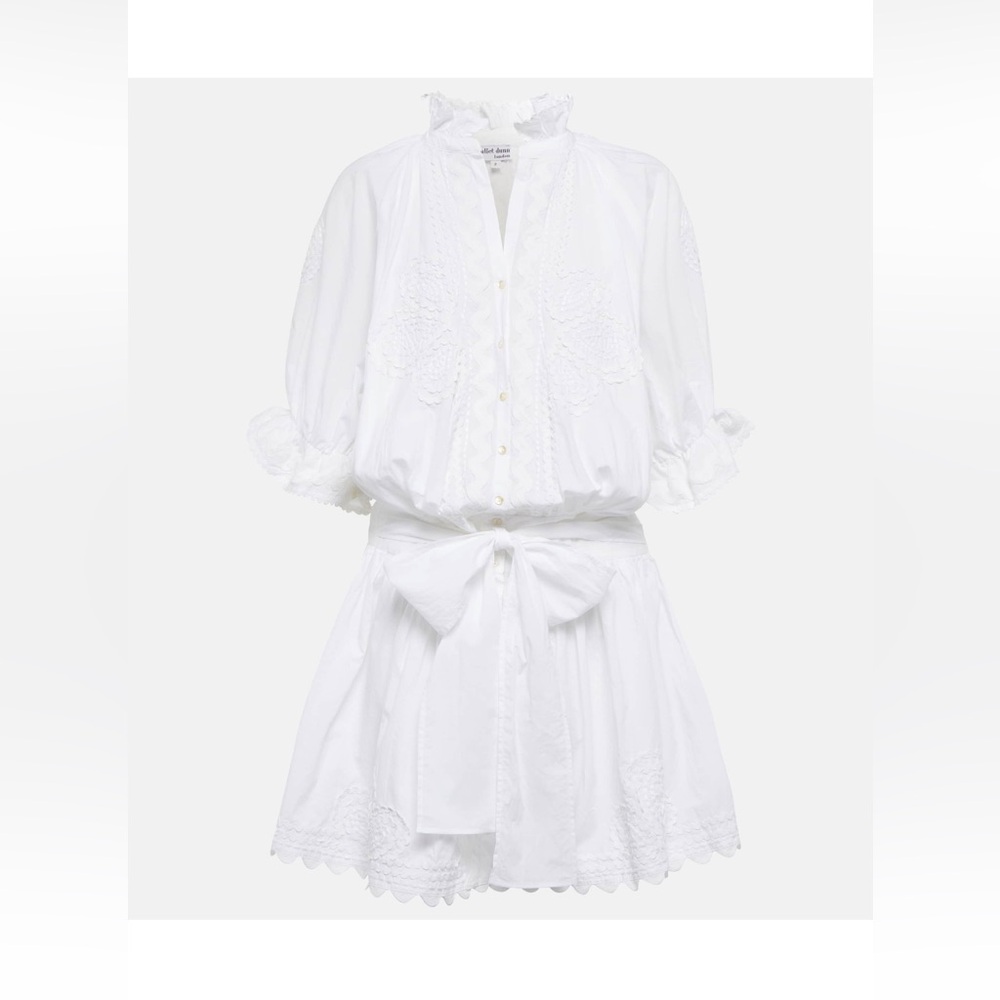 Juliet Dunn Embroidered Ric Rac Dress